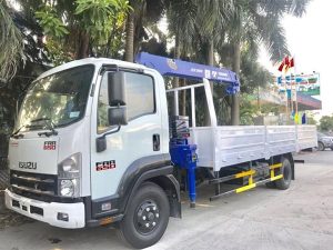 Xe tải ISUZU gắn cẩu 3 tấn 4 đốt