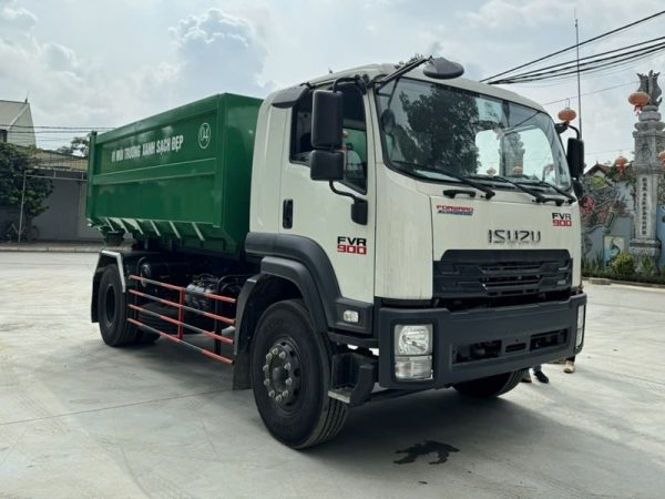 Xe chở rác thùng rời ISUZU 14 khối, Xe Hooklift 14m3