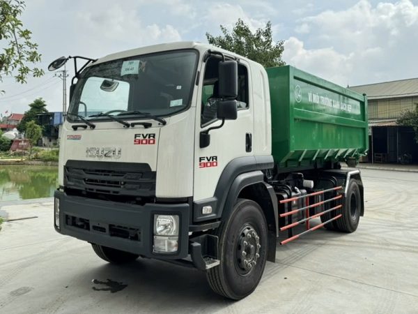 Xe chở rác thùng rời ISUZU 14 khối, Xe Hooklift 14m3